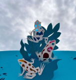 Bedreigde diersoorten schitteren in pop-upboek